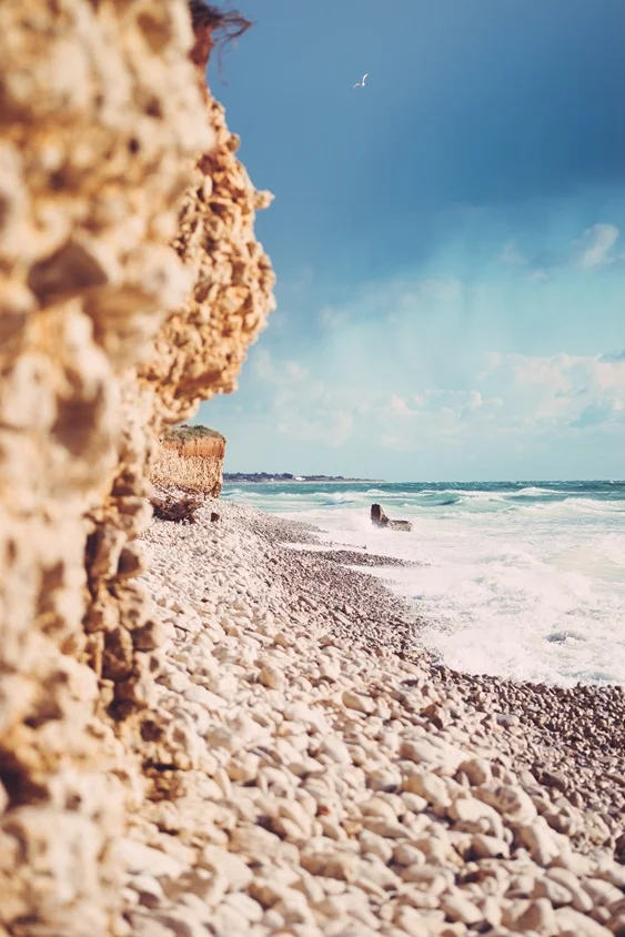 Érosion sur les falaises de Chassiron